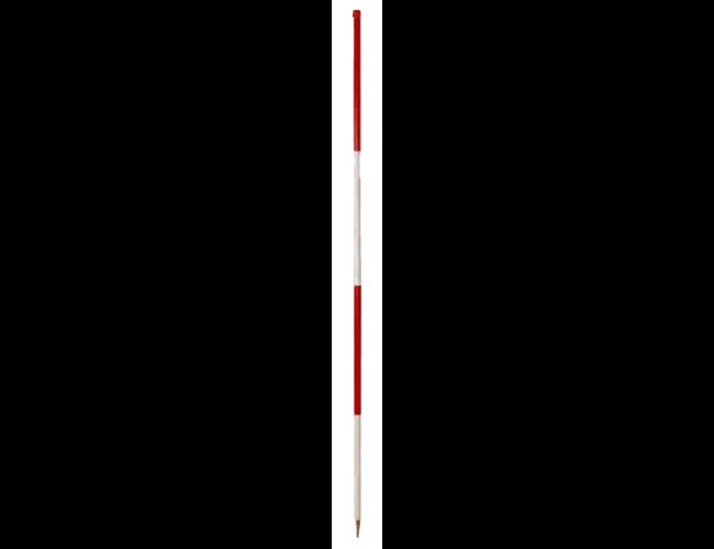 Jalon acier rouge et blanc - long. 2 m